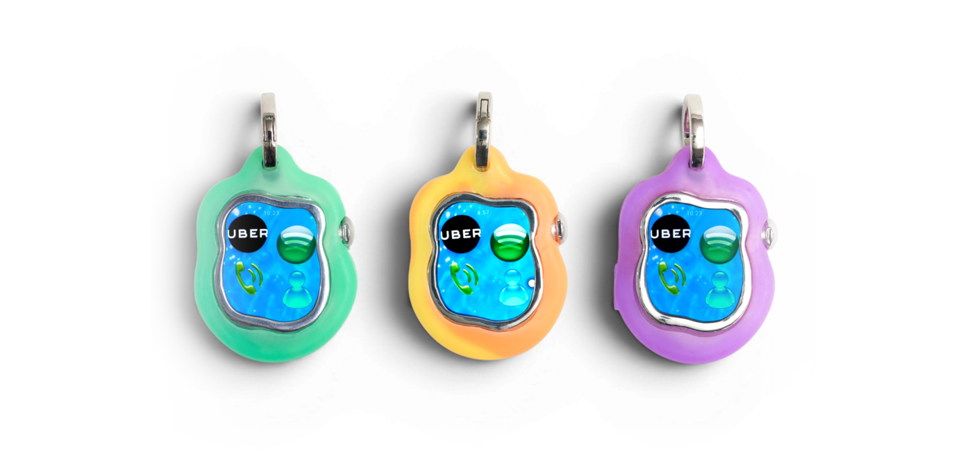 Green, orange, and purple Amoeba One